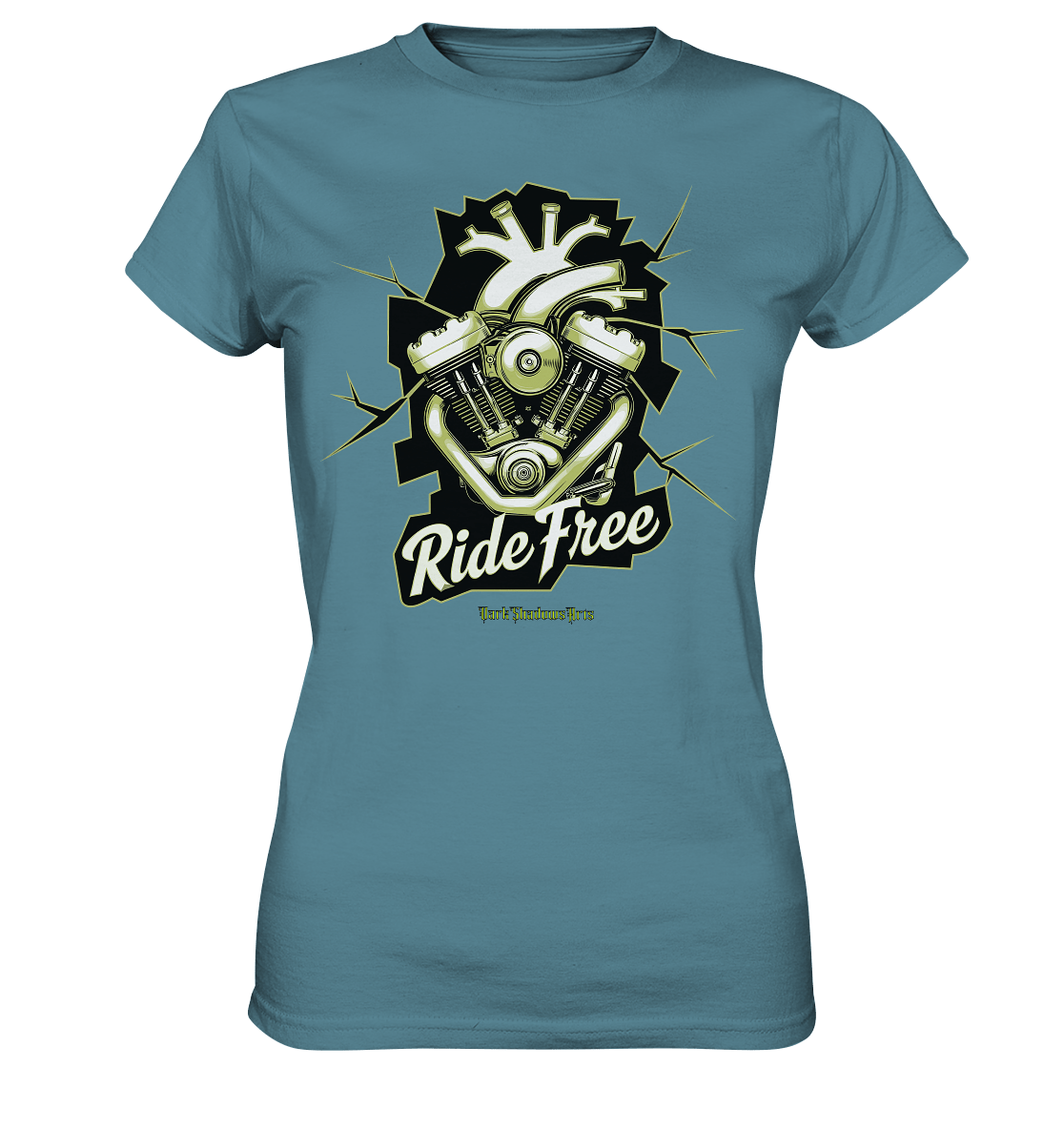 Ride Free – Motorrad & Freiheit - Ladies Premium Shirt | Lady - Shirts | Dark Shadows Arts