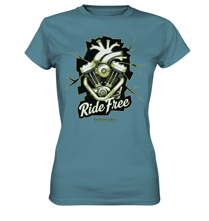 Ride Free – Motorrad & Freiheit - Ladies Premium Shirt | Lady - Shirts | Dark Shadows Arts