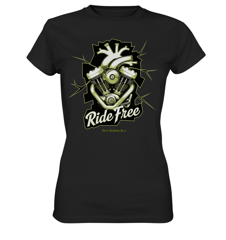 Ride Free – Motorrad & Freiheit - Ladies Premium Shirt | Lady - Shirts | Dark Shadows Arts