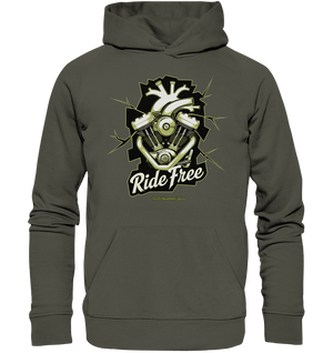 Ride Free – Motorrad & Freiheit - Organic Hoodie | Hoodies | Dark Shadows Arts