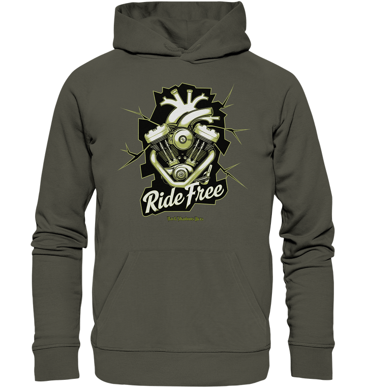Ride Free – Motorrad & Freiheit - Organic Hoodie | Hoodies | Dark Shadows Arts
