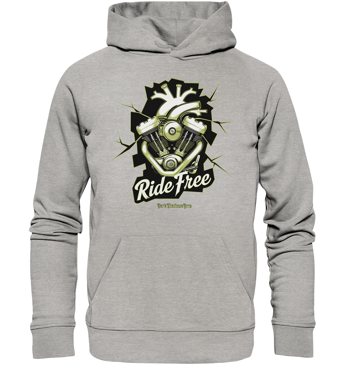 Ride Free – Motorrad & Freiheit - Organic Hoodie | Hoodies | Dark Shadows Arts