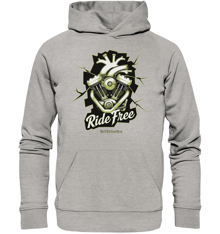 Ride Free – Motorrad & Freiheit - Organic Hoodie | Hoodies | Dark Shadows Arts