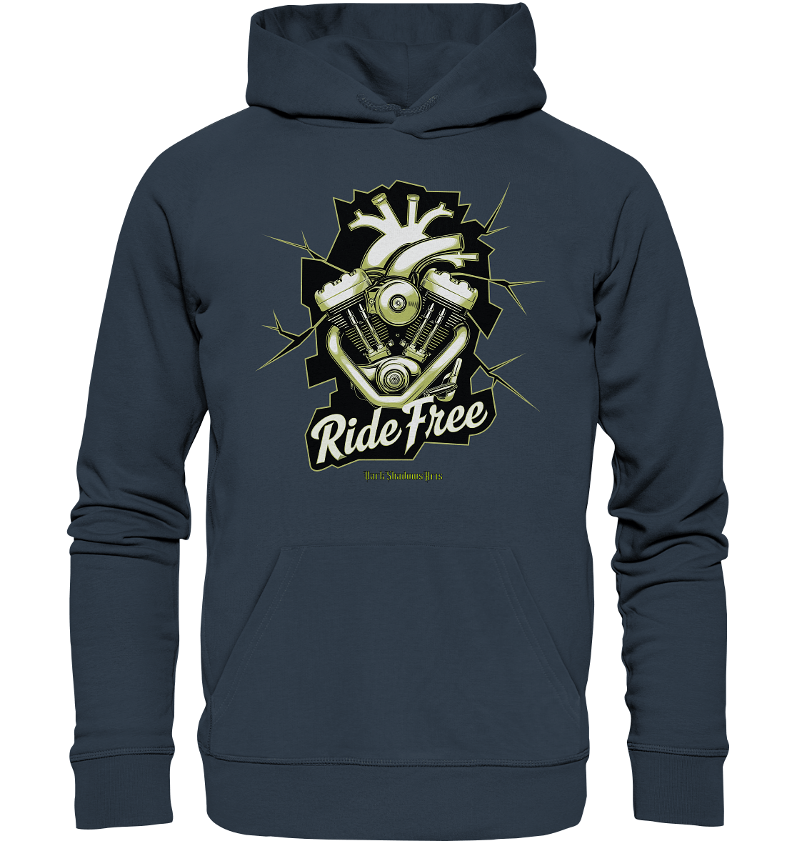 Ride Free – Motorrad & Freiheit - Organic Hoodie | Hoodies | Dark Shadows Arts