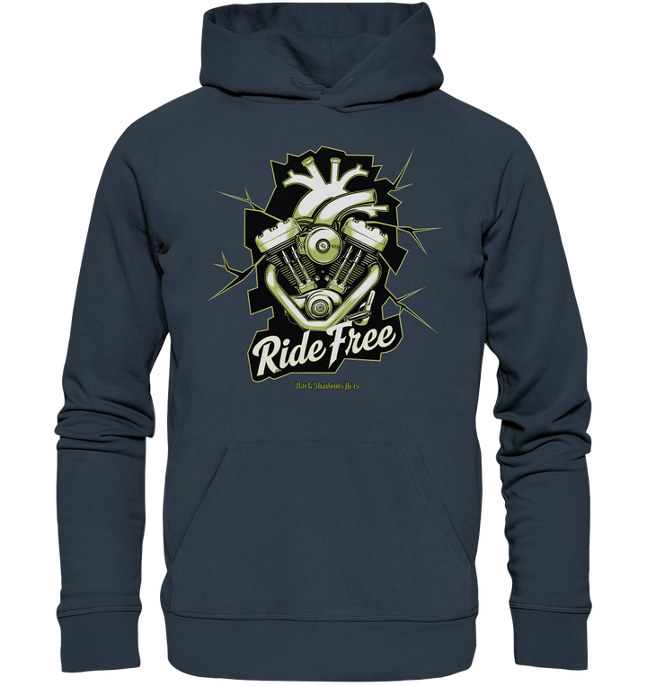 Ride Free – Motorrad & Freiheit - Organic Hoodie | Hoodies | Dark Shadows Arts