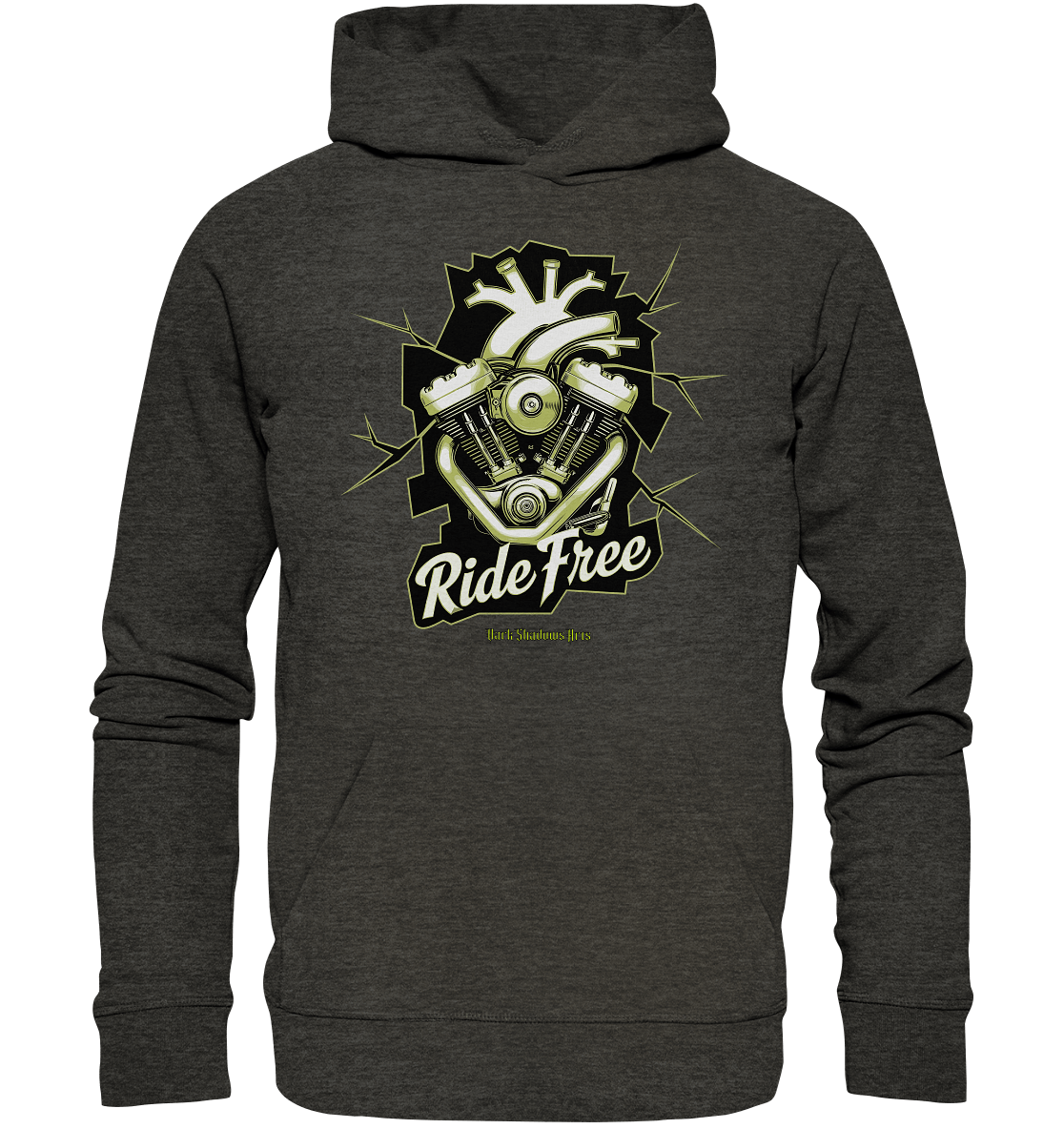 Ride Free – Motorrad & Freiheit - Organic Hoodie | Hoodies | Dark Shadows Arts