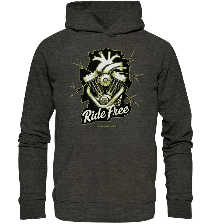 Ride Free – Motorrad & Freiheit - Organic Hoodie | Hoodies | Dark Shadows Arts