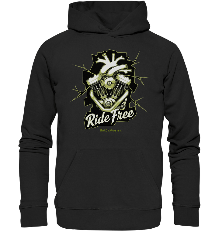 Ride Free – Motorrad & Freiheit - Organic Hoodie | Hoodies | Dark Shadows Arts