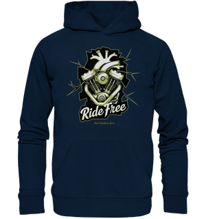 Ride Free – Motorrad & Freiheit - Organic Hoodie | Hoodies | Dark Shadows Arts