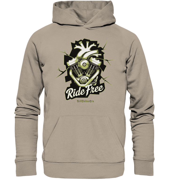 Ride Free – Motorrad & Freiheit - Organic Hoodie | Hoodies | Dark Shadows Arts