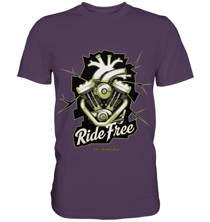 Ride Free – Motorrad & Freiheit - Premium Shirt | Unisex - Shirts | Dark Shadows Arts
