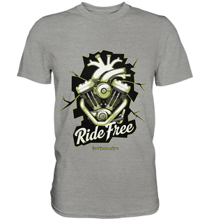 Ride Free – Motorrad & Freiheit - Premium Shirt | Unisex - Shirts | Dark Shadows Arts
