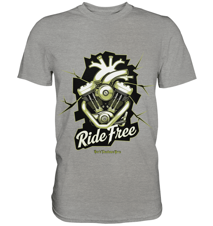 Ride Free – Motorrad & Freiheit - Premium Shirt | Unisex - Shirts | Dark Shadows Arts