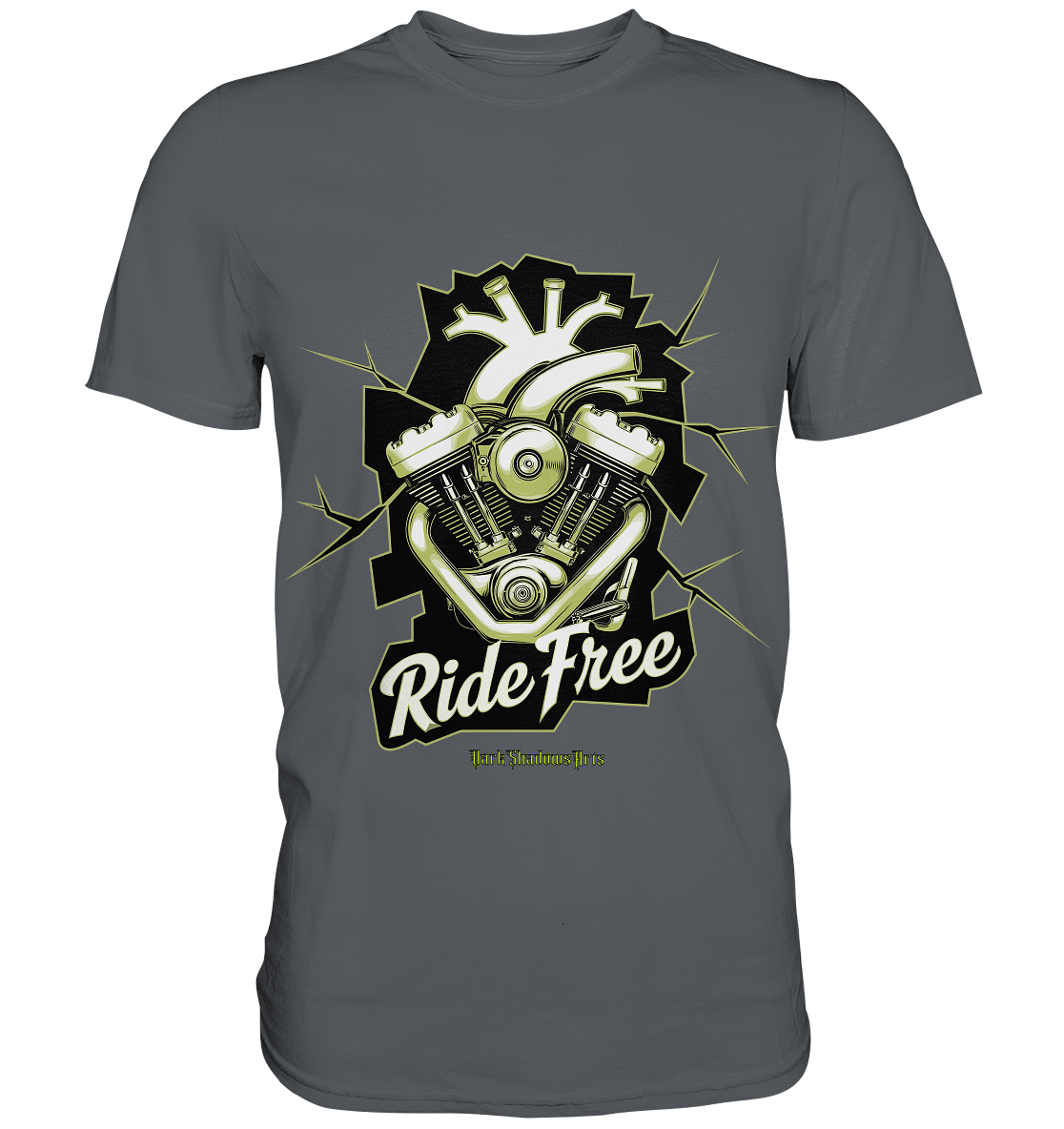 Ride Free – Motorrad & Freiheit - Premium Shirt | Unisex - Shirts | Dark Shadows Arts