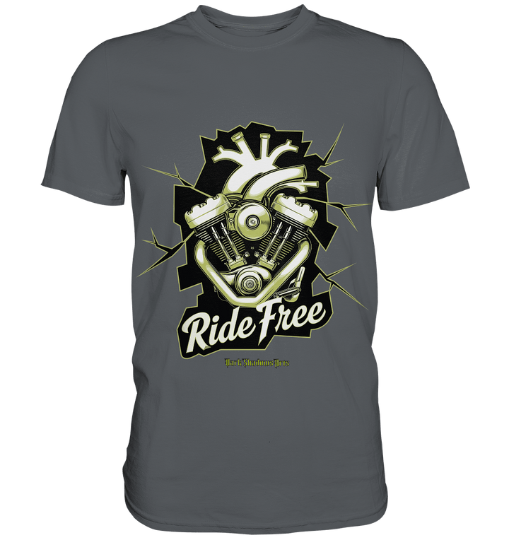 Ride Free – Motorrad & Freiheit - Premium Shirt | Unisex - Shirts | Dark Shadows Arts