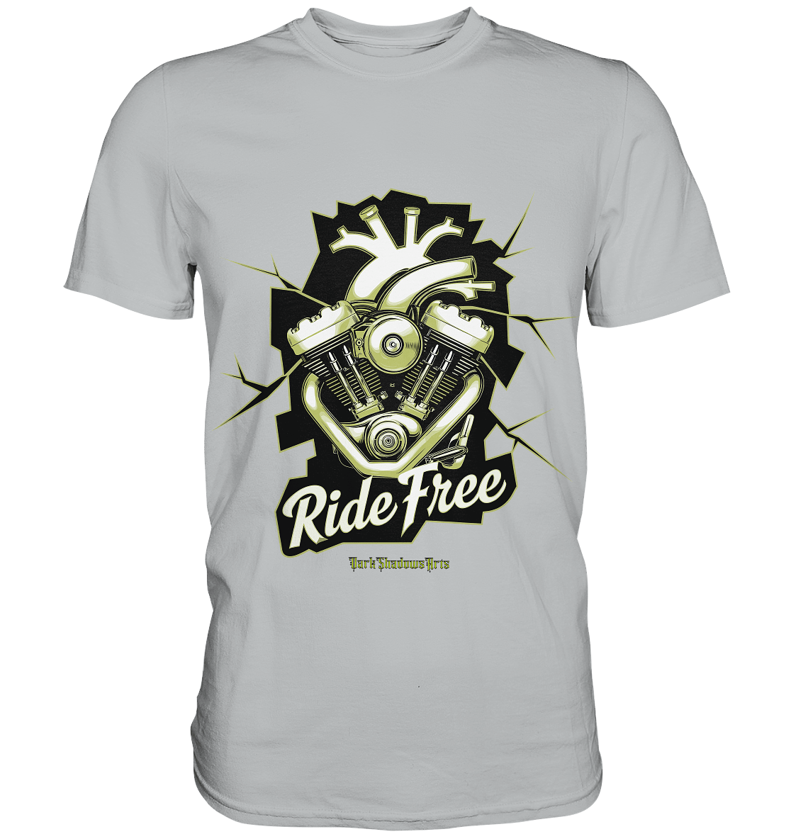 Ride Free – Motorrad & Freiheit - Premium Shirt | Unisex - Shirts | Dark Shadows Arts