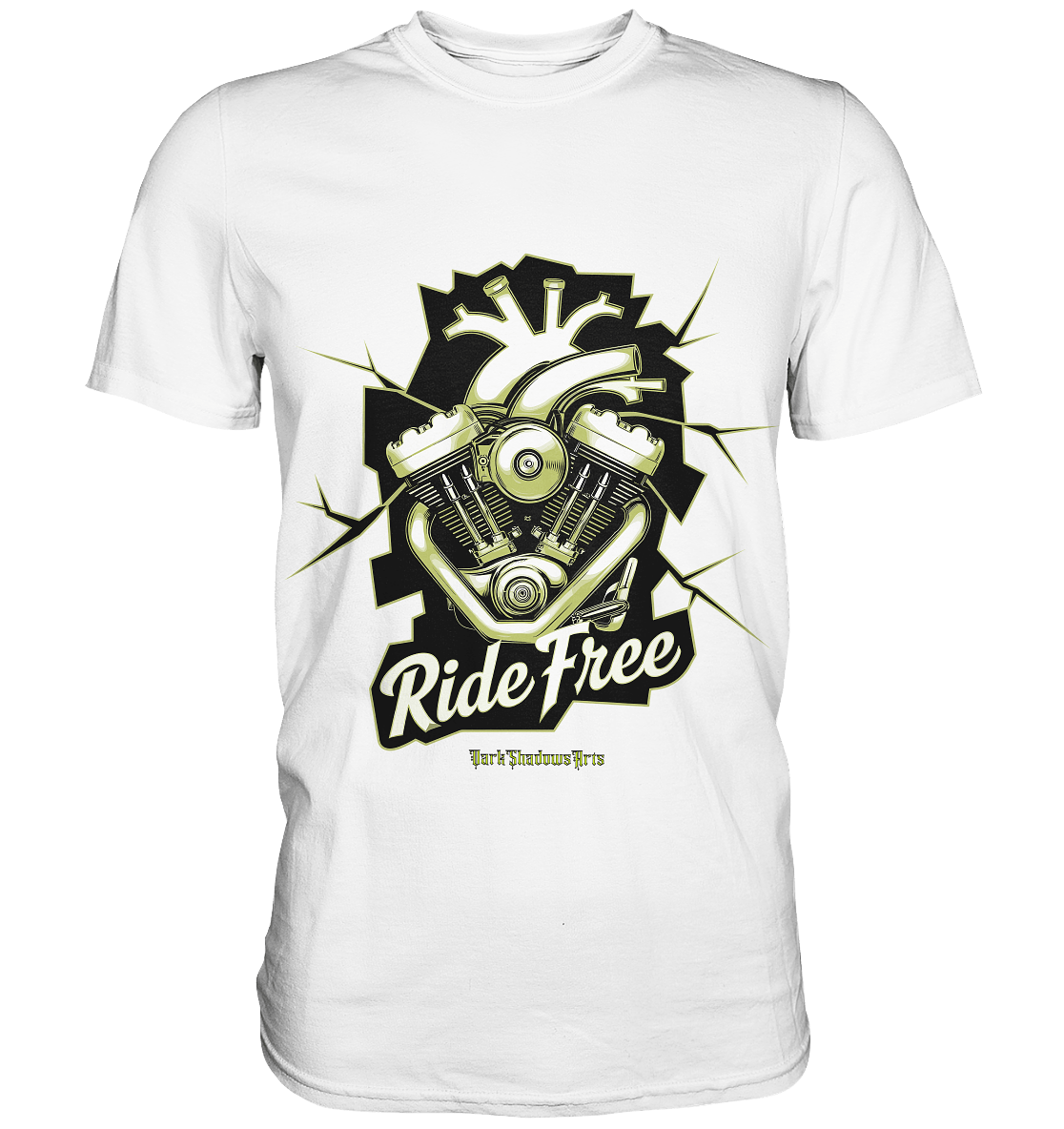 Ride Free – Motorrad & Freiheit - Premium Shirt | Unisex - Shirts | Dark Shadows Arts