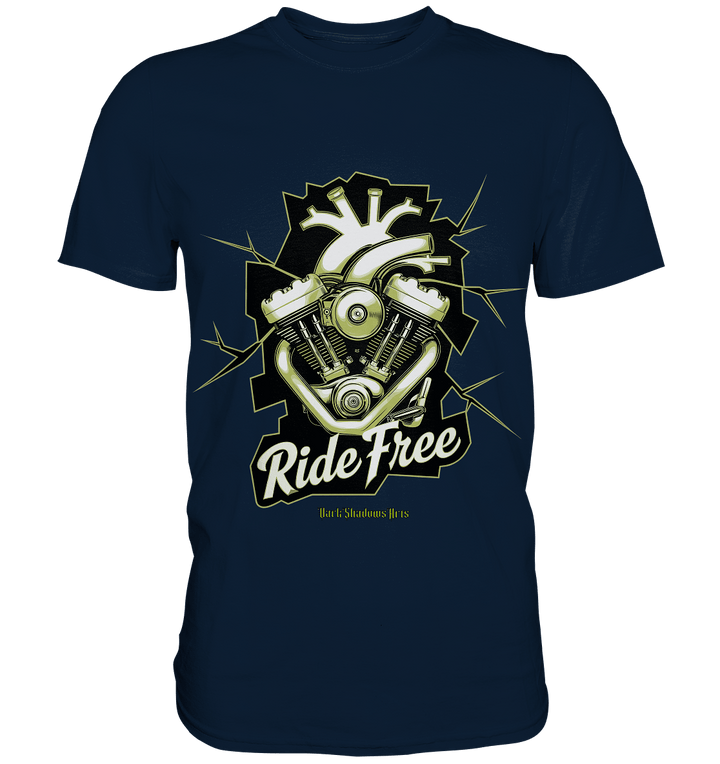 Ride Free – Motorrad & Freiheit - Premium Shirt | Unisex - Shirts | Dark Shadows Arts
