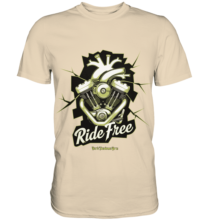 Ride Free – Motorrad & Freiheit - Premium Shirt | Unisex - Shirts | Dark Shadows Arts