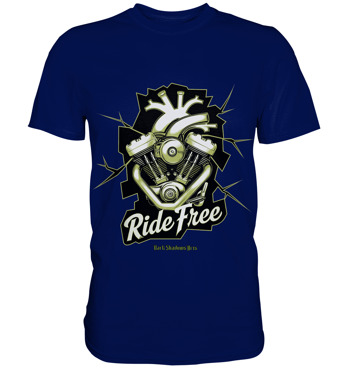 Ride Free – Motorrad & Freiheit - Premium Shirt | Unisex - Shirts | Dark Shadows Arts