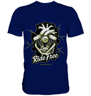 Ride Free – Motorrad & Freiheit - Premium Shirt | Unisex - Shirts | Dark Shadows Arts