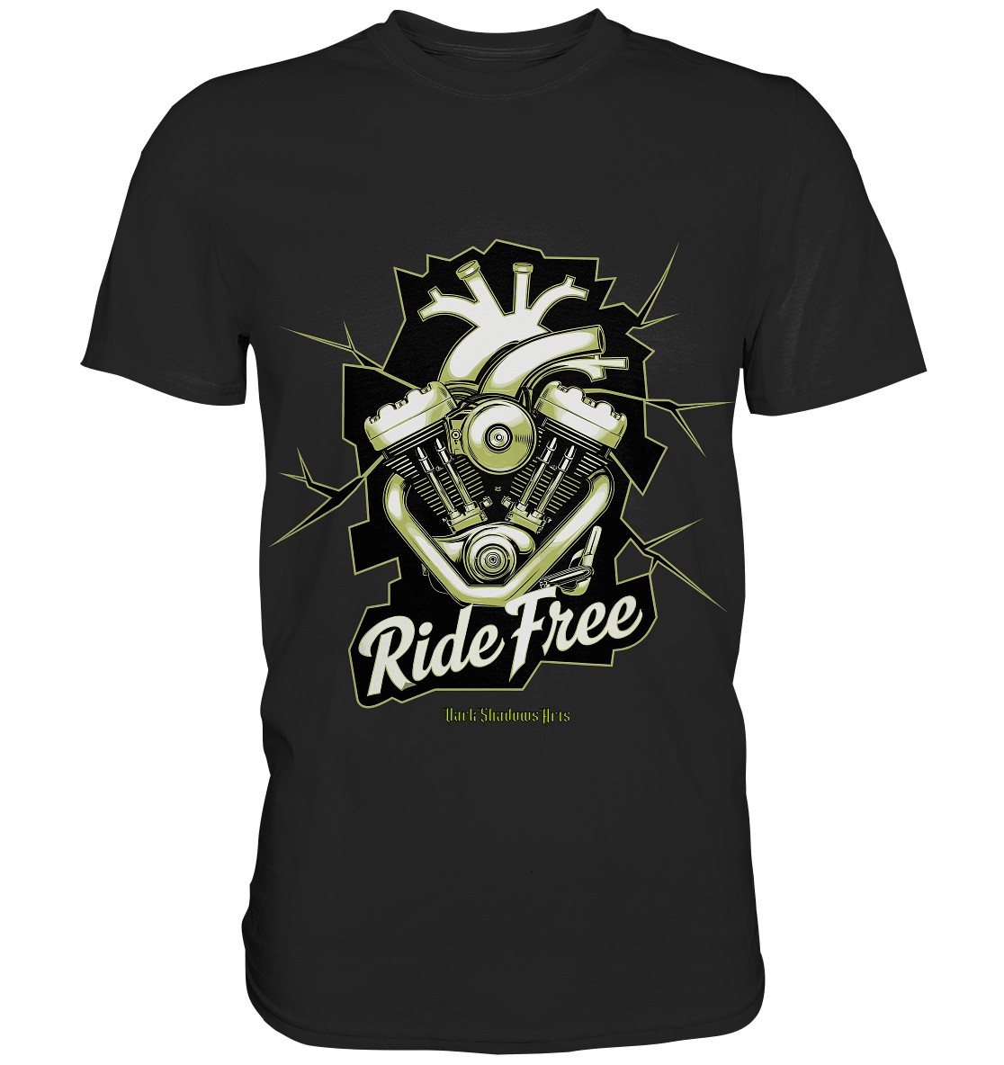 Ride Free – Motorrad & Freiheit - Premium Shirt | Unisex - Shirts | Dark Shadows Arts