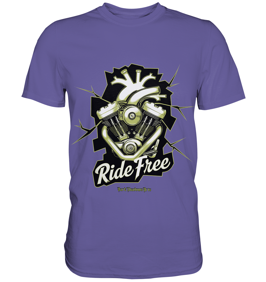 Ride Free – Motorrad & Freiheit - Premium Shirt | Unisex - Shirts | Dark Shadows Arts