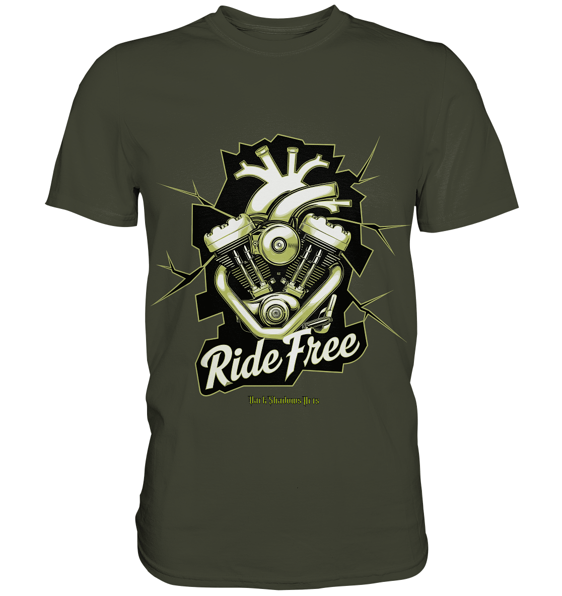 Ride Free – Motorrad & Freiheit - Premium Shirt | Unisex - Shirts | Dark Shadows Arts