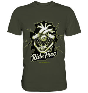 Ride Free – Motorrad & Freiheit - Premium Shirt | Unisex - Shirts | Dark Shadows Arts