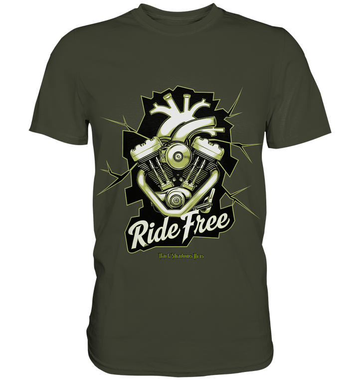 Ride Free – Motorrad & Freiheit - Premium Shirt | Unisex - Shirts | Dark Shadows Arts