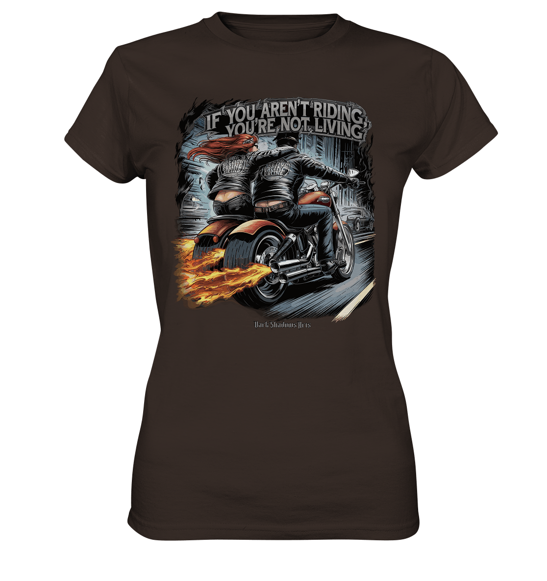 Ride or Die - Motorrad & Abenteuer - Ladies Premium Shirt | Lady - Shirts | Dark Shadows Arts