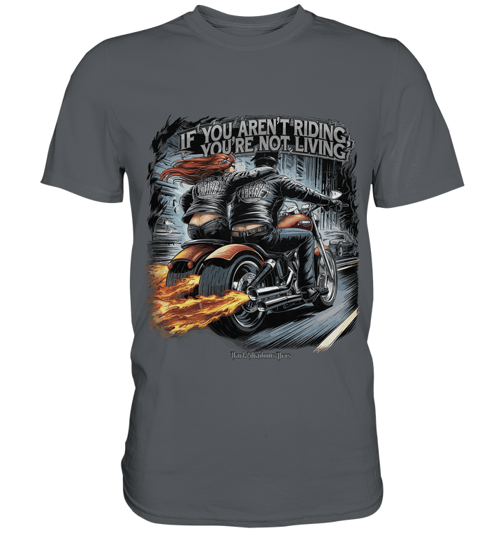 Ride or Die - Motorrad & Abenteuer - Premium Shirt | Unisex - Shirts | Dark Shadows Arts