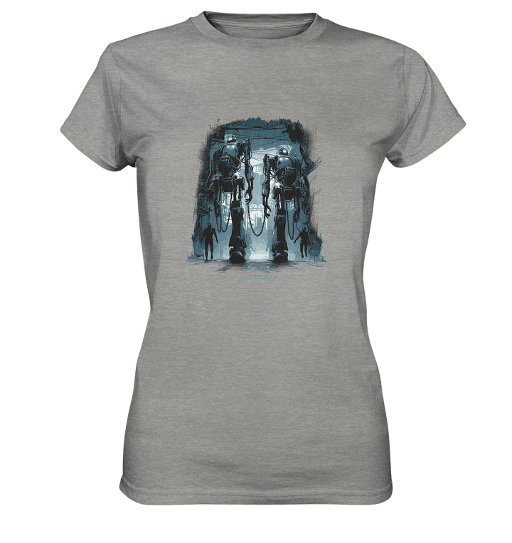 Rise of the Machine Lords - Cyberpunk & Dystopische Macht - Ladies Premium Shirt | Lady - Shirts | Dark Shadows Arts