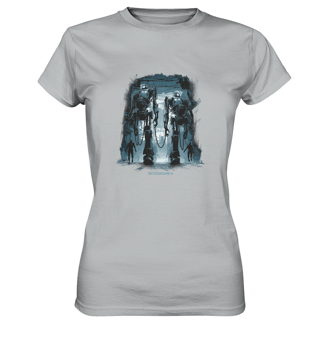 Rise of the Machine Lords - Cyberpunk & Dystopische Macht - Ladies Premium Shirt | Lady - Shirts | Dark Shadows Arts