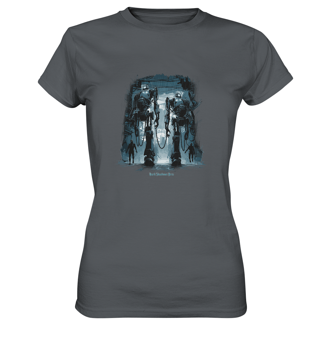 Rise of the Machine Lords - Cyberpunk & Dystopische Macht - Ladies Premium Shirt | Lady - Shirts | Dark Shadows Arts