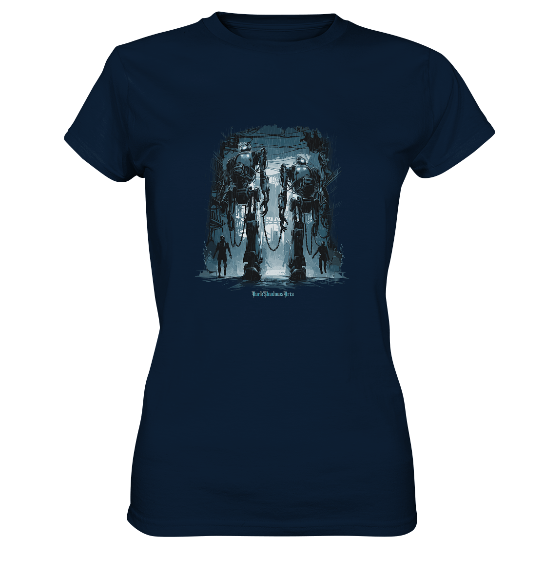 Rise of the Machine Lords - Cyberpunk & Dystopische Macht - Ladies Premium Shirt | Lady - Shirts | Dark Shadows Arts