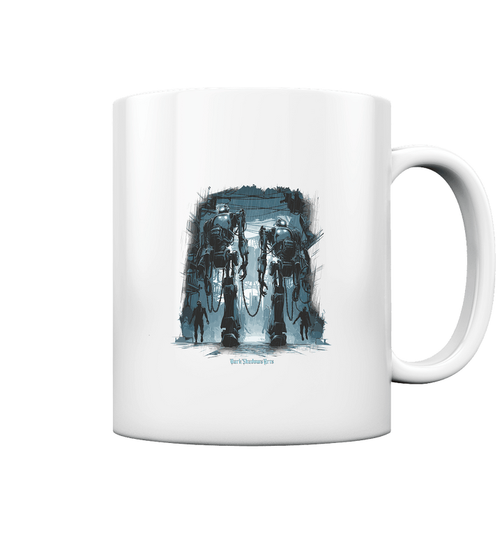 Rise of the Machine Lords - Cyberpunk & Dystopische Macht - Tasse glossy | Trinkgefäße | Dark Shadows Arts