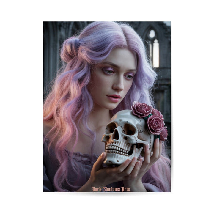 Rosentragende Stille zwischen Leben & Tod - Poster 3:4 | Poster | Dark Shadows Arts