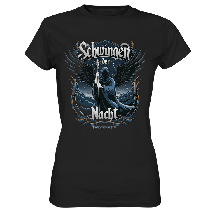 Schwingen der Nacht: Dunkle Eleganz und Mystik - Ladies Premium Shirt | Lady - Shirts | Dark Shadows Arts