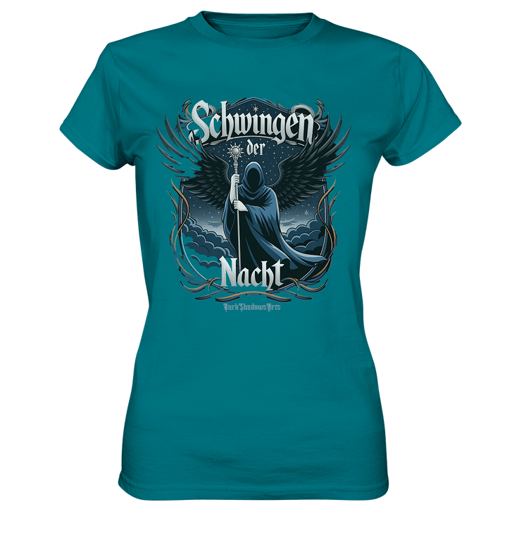 Schwingen der Nacht: Dunkle Eleganz und Mystik - Ladies Premium Shirt | Lady - Shirts | Dark Shadows Arts