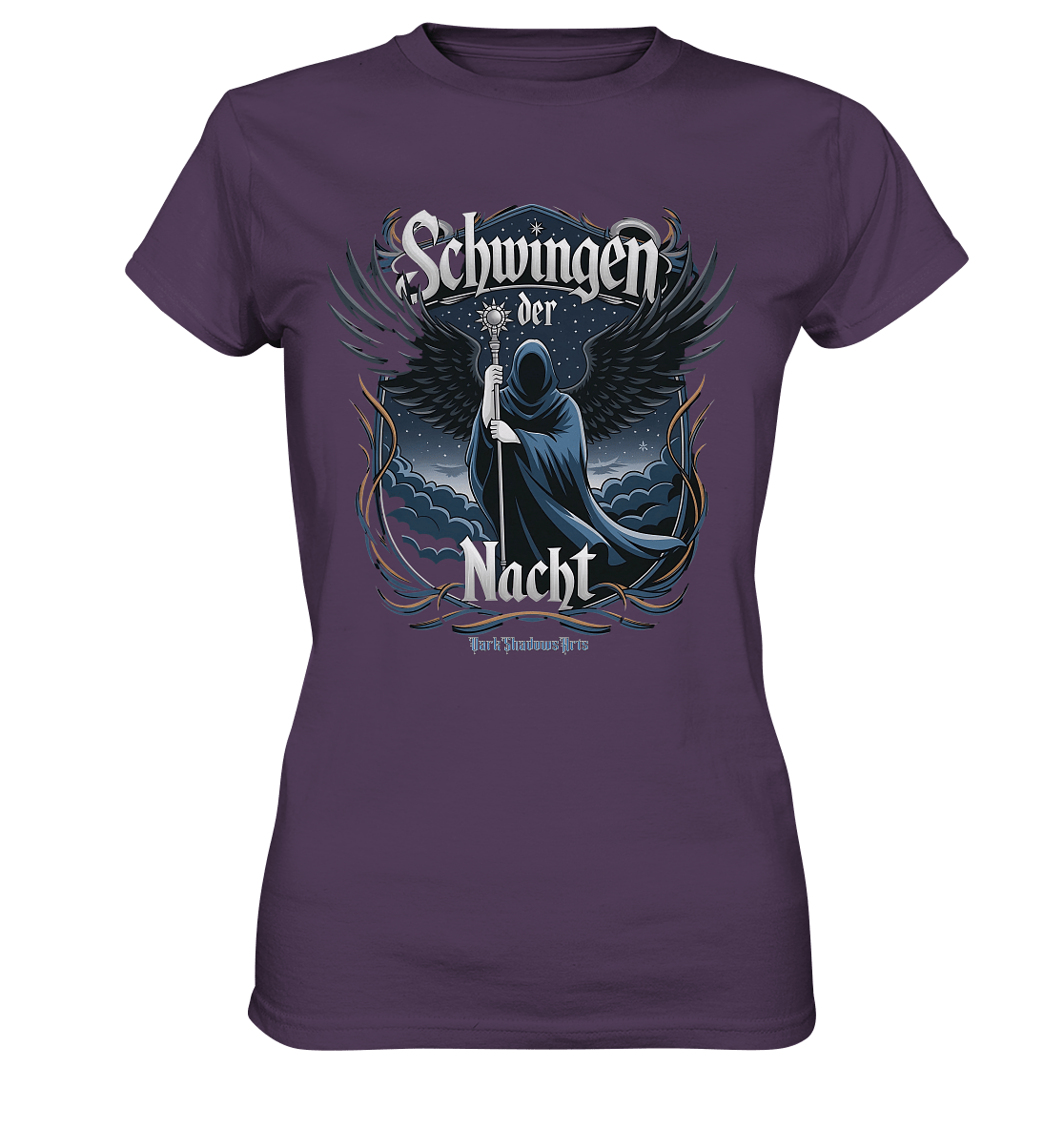 Schwingen der Nacht: Dunkle Eleganz und Mystik - Ladies Premium Shirt | Lady - Shirts | Dark Shadows Arts