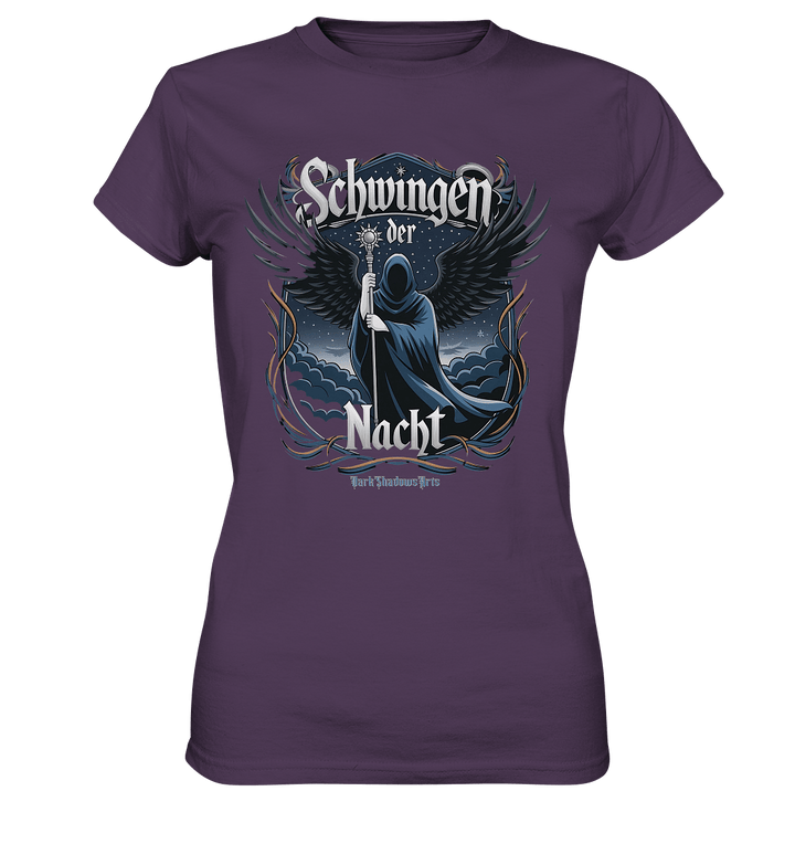 Schwingen der Nacht: Dunkle Eleganz und Mystik - Ladies Premium Shirt | Lady - Shirts | Dark Shadows Arts
