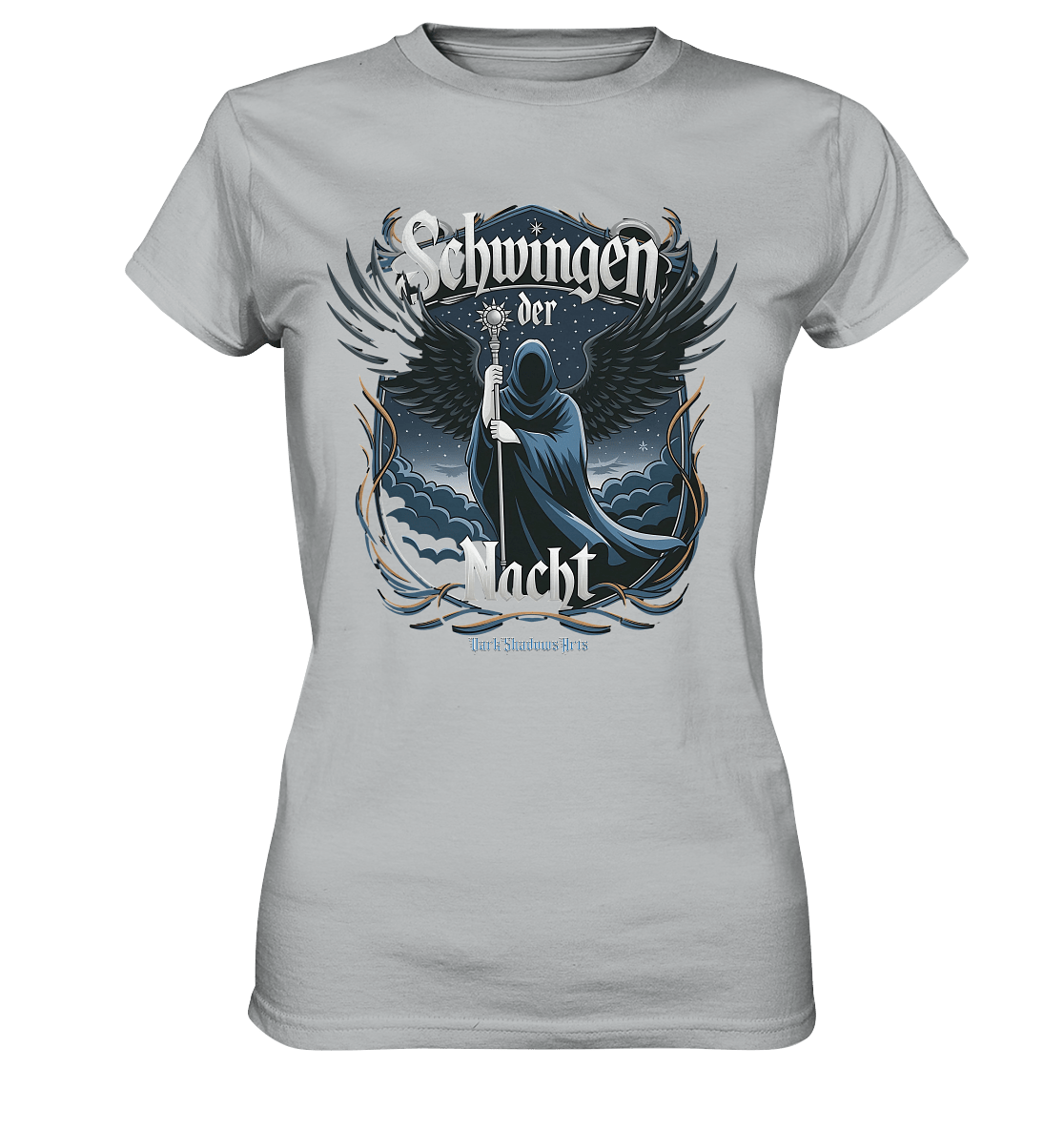 Schwingen der Nacht: Dunkle Eleganz und Mystik - Ladies Premium Shirt | Lady - Shirts | Dark Shadows Arts