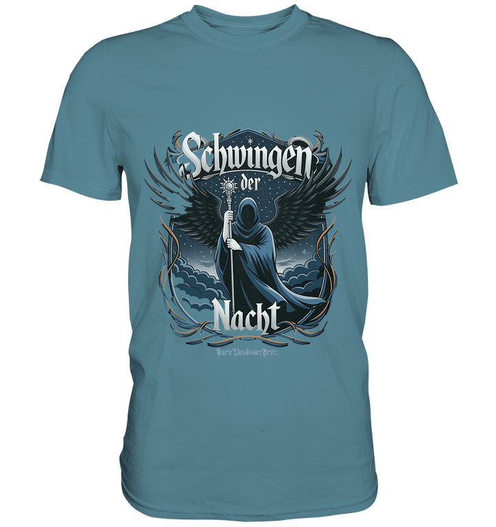 Schwingen der Nacht: Dunkle Eleganz und Mystik - Premium Shirt | Unisex - Shirts | Dark Shadows Arts