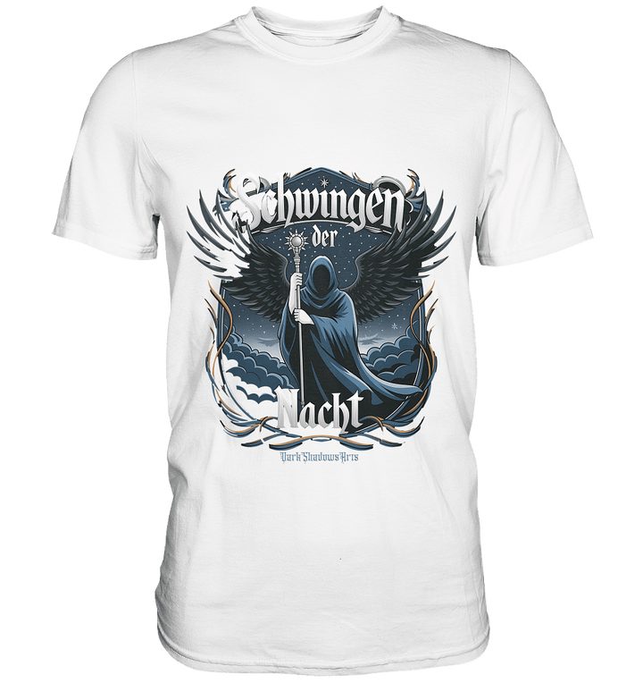 Schwingen der Nacht: Dunkle Eleganz und Mystik - Premium Shirt | Unisex - Shirts | Dark Shadows Arts