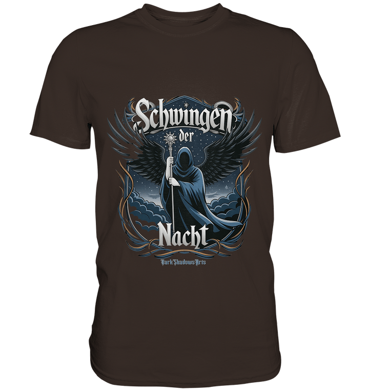 Schwingen der Nacht: Dunkle Eleganz und Mystik - Premium Shirt | Unisex - Shirts | Dark Shadows Arts