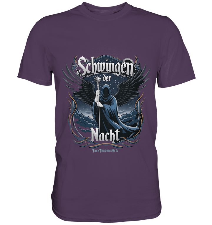 Schwingen der Nacht: Dunkle Eleganz und Mystik - Premium Shirt | Unisex - Shirts | Dark Shadows Arts