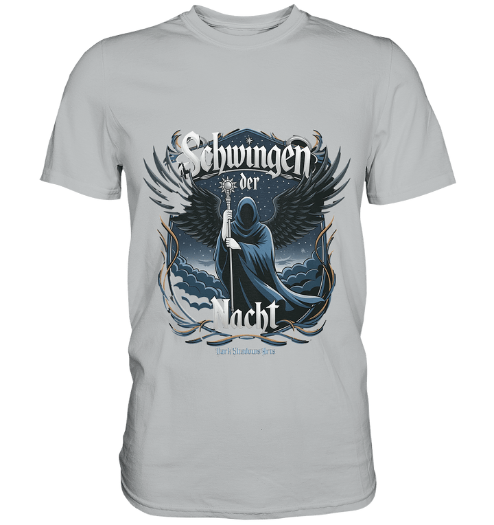 Schwingen der Nacht: Dunkle Eleganz und Mystik - Premium Shirt | Unisex - Shirts | Dark Shadows Arts