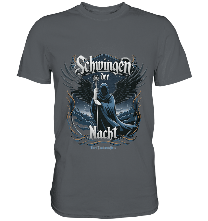 Schwingen der Nacht: Dunkle Eleganz und Mystik - Premium Shirt | Unisex - Shirts | Dark Shadows Arts