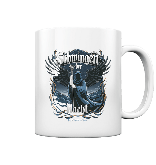 Schwingen der Nacht: Dunkle Eleganz und Mystik - Tasse glossy | Trinkgefäße | Dark Shadows Arts